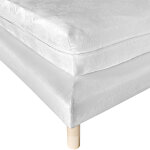 Housse de matelas ou sommier coutil mdaillons 18 cm - blancheporte