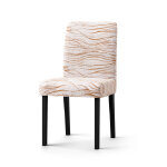 Housse microfibre bi - extensible imprimé vagues spéciale chaise - blancheporte Housse microfibre bi - extensible imprimé vagues spéciale chaise - blancheporte