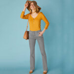 Jean bootcut taille haute - grande stature - blancheporte Jean bootcut taille haute - grande stature - blancheporte