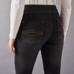 Jean bootcut ultra stretch, maille effet denim - petite stature - blancheporte Jean bootcut ultra stretch, maille effet denim - petite stature - blancheporte