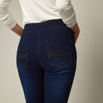 Jean bootcut ultra stretch, maille effet jean, grande stature - blancheporte