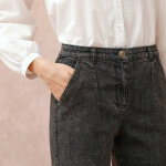 Jean coupe mom taille haute, stretch - blancheporte Jean coupe mom taille haute, stretch - blancheporte