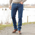 Jean droit 5 poches intrieur polaire - blancheporte