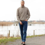 Jean droit 5 poches int�rieur polaire - blancheporte