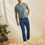 Jean droit ceinture arrondie sous le ventre - l28 - blancheporte