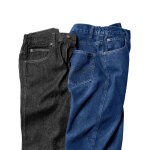 Jean droit ceinture �lastiqu�e c�t�s - l28 - blancheporte