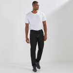 Jean droit ceinture �lastiqu�e c�t�s - l32 - blancheporte