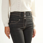 Jean droit taille haute - grande stature - blancheporte