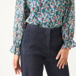 Jean flare, taille haute - blancheporte Jean flare, taille haute - blancheporte