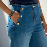 Jean flare, taille haute - blancheporte