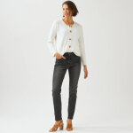 Jean slim 7 / 8�me, taille haute, grande stature - blancheporte