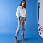 Jean stretch coupe mom - blancheporte