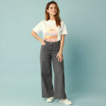 Jean taille haute spcial petites entrej. 60 cm, coupe large 7 / 8me - blancheporte