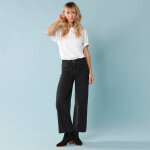 Jean taille haute spécial petites entrej. 60 cm, coupe large 7 / 8ème - blancheporte Jean taille haute spécial petites entrej. 60 cm, coupe large 7 / 8ème - blancheporte
