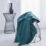 Jet de canap ou plaid uni nid d abeille - coton - blancheporte