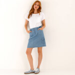 Jupe battle multi - poches, denim l�ger - blancheporte