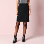 Jupe boutonne festonne - blancheporte