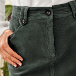 Jupe coupe trap�ze, velours c�tel� - blancheporte