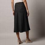 Jupe �vas�e en cr�pe, taille �lastiqu�e - blancheporte