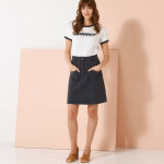 Jupe �vas�e � poches - blancheporte