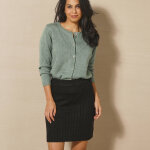 Jupe tricot en maille fantaisie - blancheporte