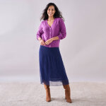 Jupe voile pliss, petite stature - blancheporte