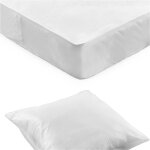Kit jetable 1 ou 2 personnes : protge - oreillers + protge - matelas forme housse - lot de 10 - blancheporte ...