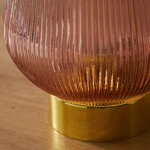 Lampe led � poser en verre teint� - blancheporte