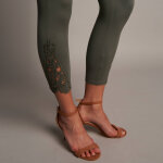 Legging 3 / 4 macram�, taille �lastiqu�e - lora zellini