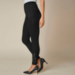 Legging base dentelle, taille lastique - blancheporte