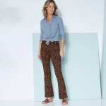 Legging bootcut taille lastique, imprim peau de bte - blancheporte
