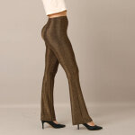 Legging bootcut taille lastique, maille brillante - blancheporte