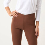 Legging bootcut uni, taille �lastiqu�e - blancheporte