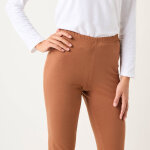 Legging bootcut uni, taille �lastiqu�e - lora zellini