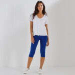 Legging corsaire uni, maille stretch - blancheporte