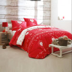 Linge de lit anceny imprim coeur - coton - blancheporte