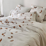 Linge de lit automne en coton imprim� - blancheporte