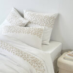 Linge de lit blanc brodé feuillage colombine® - housse de couette 1 personneonne : 140x200cm - blanc ... Linge de lit blanc brodé feuillage colombine® - housse de couette 1 personneonne : 140x200cm - blanc ...