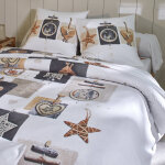 Linge de lit chalet coton - blancheporte