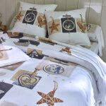 Linge de lit chalet flanelle - blancheporte