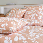 Linge de lit chlo bicolore imprim feuillage - en coton - blancheporte