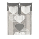 Linge de lit coeurs coton - blancheporte