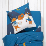 Linge de lit enfant imprim rando - coton - drap - housse 1 personneonne : 90x190cm - blanc - colombine ...