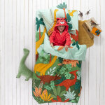 Linge de lit enfant jurassi coton - imprim dinosaure - housse de couette 1 personneonne : 140x200cm ...