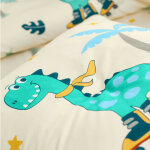 Linge de lit enfant  motifs skate dinoroul 1 personne - coton - drap - housse 1 personneonne : 90x190cm ...