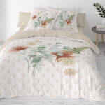 Linge de lit eve en coton imprim� fleuri - blancheporte