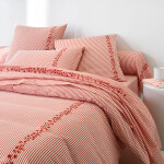 Linge de lit faustine en coton imprim� - colombine