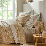 Linge de lit h�ritage flanelle � motifs volutes - blancheporte