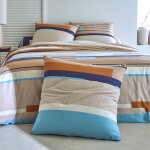 Linge de lit liam imprim gomtrique - en coton - blancheporte