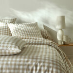 Linge de lit lou imprim carreaux - en coton - blancheporte